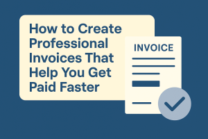 how to create professional invoices