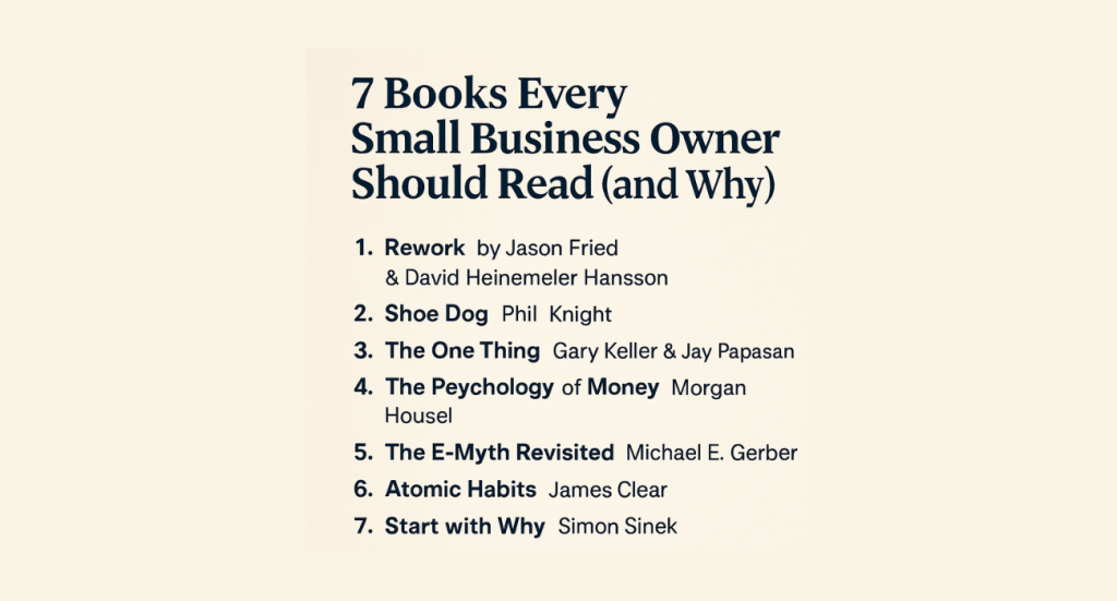 7 books every small business owner should read
