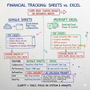 google sheets vs excel for financial tracking